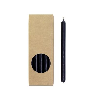 Candele da cena Cactula Pencil in confezione regalo 20 pz 1,2 x 17 cm colore Nero