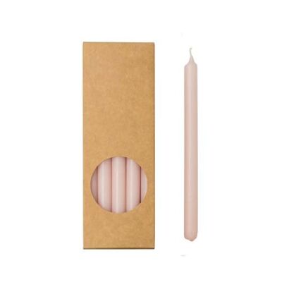 Bougies de dîner en forme de crayon Cactula dans une boîte cadeau 20 pièces 1,2 x 17 cm couleur Blossom
