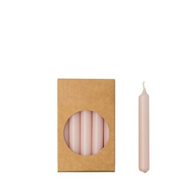 Bougies de dîner en forme de crayon Cactula dans une boîte cadeau 20 pièces 1,2 x 10 cm couleur Blossom