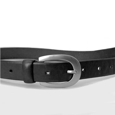 PACK of 6 Leather belt.   AV QH1 BLACK 35 mm.