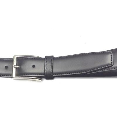 PACK of 6 AV LH1 BLACK leather belt.