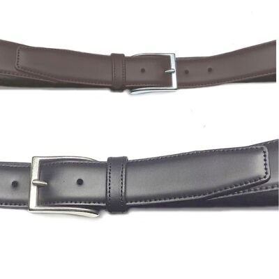PACK of 6 AV LH1 BLACK and AV LH1 BROWN leather belt.