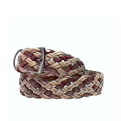 Braided leather belt. AV TZ2.