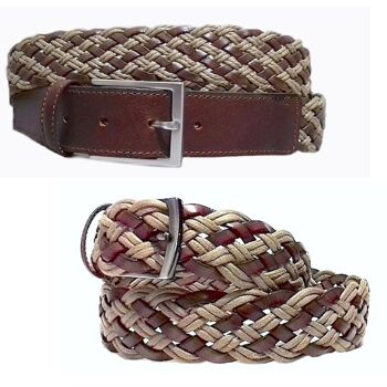 Ceinture en cuir tressé. AV TZ2. 3