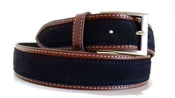 Ceinture en cuir. AV 7 MARINE 1