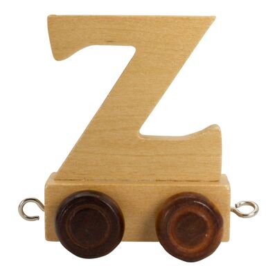 Treno di lettere in legno A-Z, locomotiva, vagone, 5,5 cm - 7373 Z