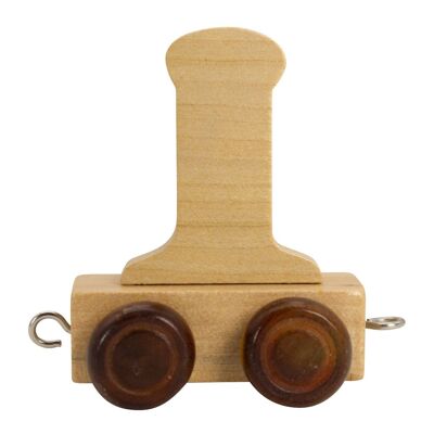 Treno di lettere in legno A-Z, locomotiva, vagone, 5,5 cm - 7373 I
