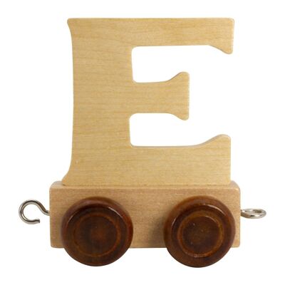 Buchstaben Zug aus Holz A-Z, Lok, Waggon, 5,5 cm - 7373 E