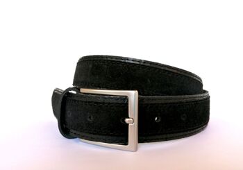 Ceinture en cuir. AV7 NOIR 2