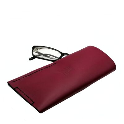 PACK of 6 BRIGHTON SCARLETT leather glasses cases.