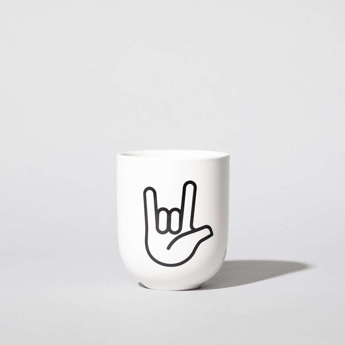 I Love You – Porcelain mug – matt white