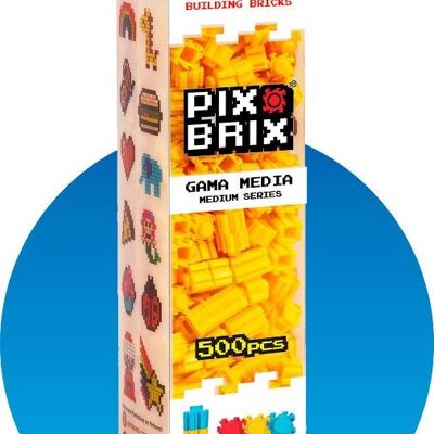 PIX BRIX PIXEL ART SET 500 PIÈCES JAUNES MOYENNE GAMME