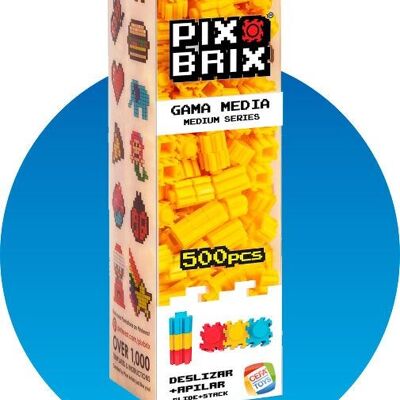 PIX BRIX PIXEL ART SET 500 PIEZAS AMARILLAS GAMA MEDIA
