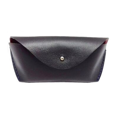 BALMORAL BLACK leather glasses case