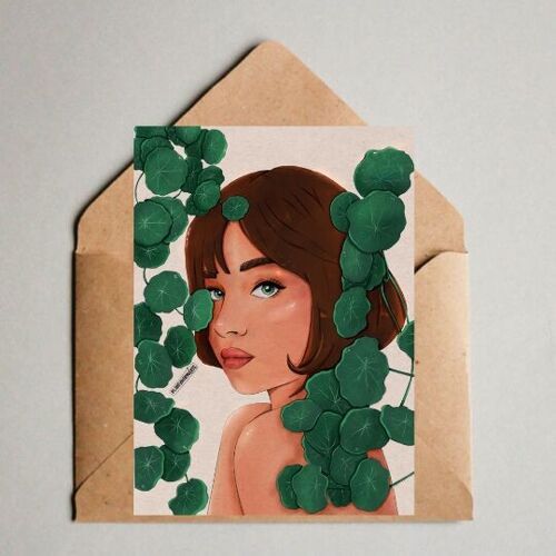 Postkarte / A6 Print -  Stephania Erecta Illustration