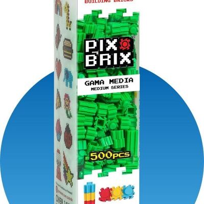 PIX BRIX PIXEL ART SET 500 GRÜNE TEILE MITTELBEREICH