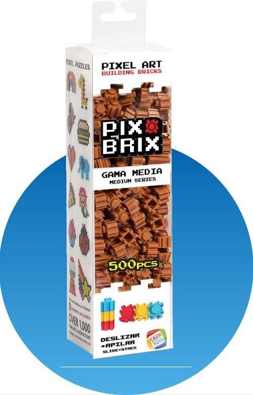 PIX BRIX PIXEL ART SET 500 PIEZAS MARRONES GAMA MEDIA