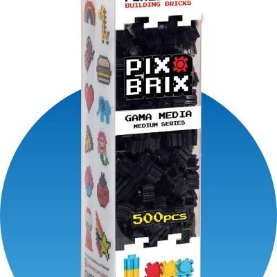 PIX BRIX PIXEL ART SET 500 BLACK PIECES MIDDLE RANGE