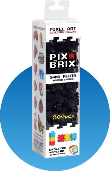 PIX BRIX PIXEL ART SET 500 PIÈCES NOIRES MOYENNE GAMME 1