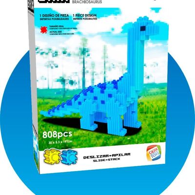 PIX BRIX PIXEL ART BRANCHIOSAURUS 808 PIECES