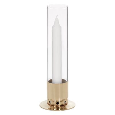 Kerzenhalter Kattvik mit Sturmglas – Messing