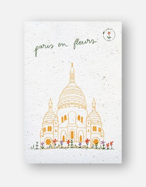 Carte à planter - Paris en fleurs
