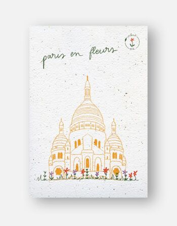 Carte à planter - Paris en fleurs 1