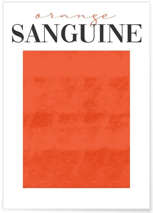 Affiche Orange Sanguine