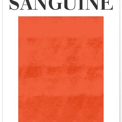 Affiche Orange Sanguine