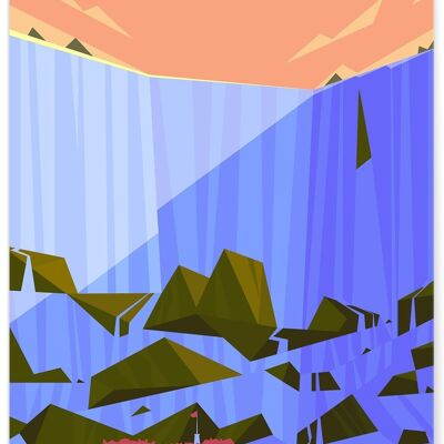 Niagarafälle-Illustrationsplakat