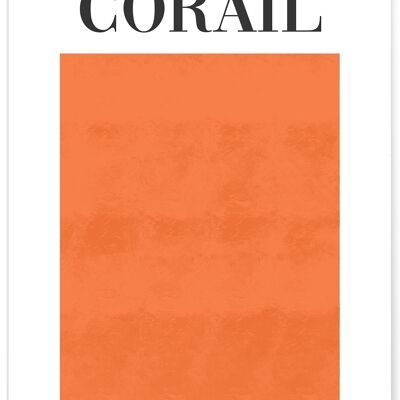 Affiche Orange Corail