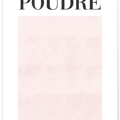 Affiche Rose Poudré