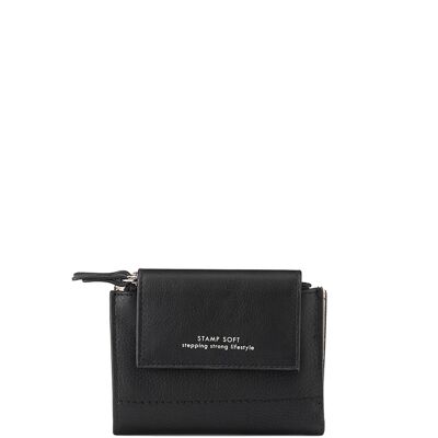 STAMP col. wallet Petra ST2001, woman, leather, black