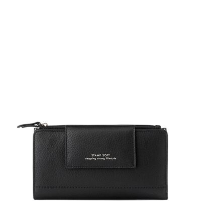 STAMP col. wallet Petra ST2003, woman, leather, black