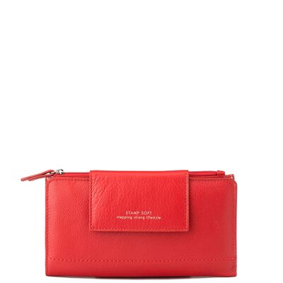 STAMP col. wallet Petra ST2003, woman, leather, red