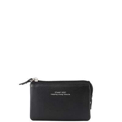 STAMP wallet col. Petra ST2007, woman, leather, black