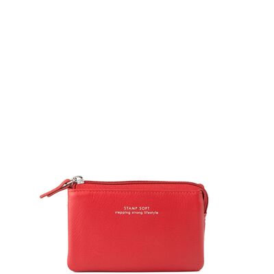 STAMP wallet col. Petra ST2007, woman, leather, red