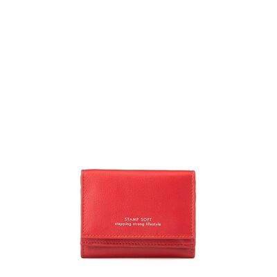 Geldbörse in STAMP-Farbe Petra ST2009, Damen, Leder, rot