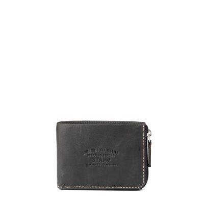 STAMP - West Wallet ST3325, men, cowhide, black