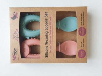 Ensemble de cuillères en silicone pour bébé 1