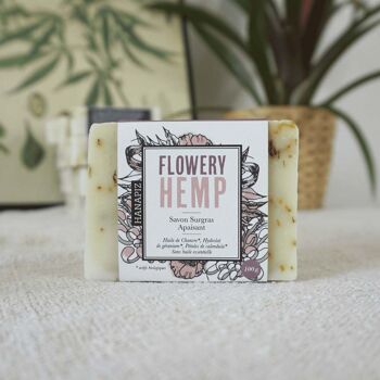 Soin du visage surgras au chanvre et calendula - "Flowery Hemp" 2