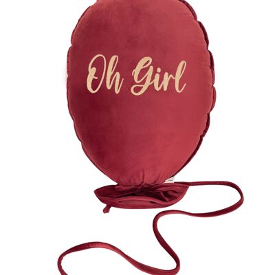 BALON DEKORACYJNY DELUX ROSSO CARMINO OH GIRL ORO CHIARO