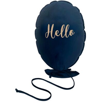 BALON DEKORACYJNY DELUX BLEU ROYAL HELLO OR CLAIR