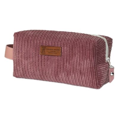 Nomad pencil case S, pink “Velvet”