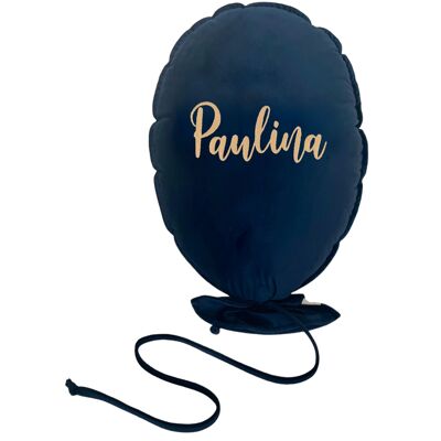 BALON DEKORACYJNY DELUX ROYAL BLUE PERSONALIZZATO ORO CHIARO