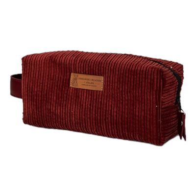 Nomadic pencil case S, “Velvet” terracotta