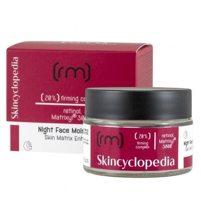 Skincyclopedia 3770070 – Feuchtigkeitscreme für das Gesicht für die Nacht mit 20 % straffendem Komplex mit Retinol, MATRIXYL®3000, Squalan, Sheabutter und GLYCERIN