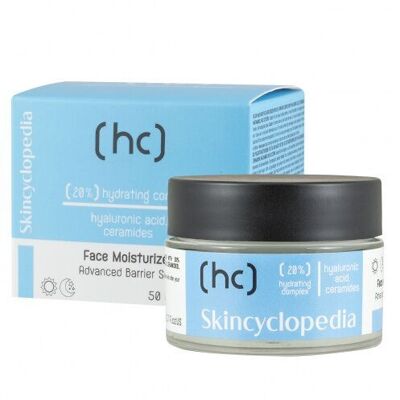 Skincyclopedia 3770071 – Feuchtigkeitscreme für das Gesicht für Tag und Nacht mit 20 % feuchtigkeitsspendendem Komplex mit Hyaluronsäure, Ceramiden, Niacinamid und Glycerin