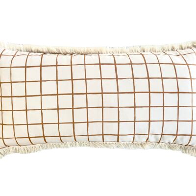 DECORATIVE PILLOW CAMEL CHECK