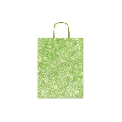 Green Mosaic gift wrapping bag (small)